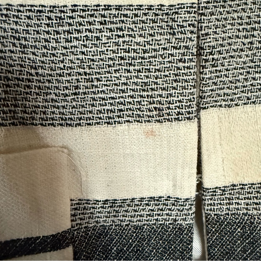 Zara - Cream and Black Striped Crop Jacket - size small - Picture 5 of 6